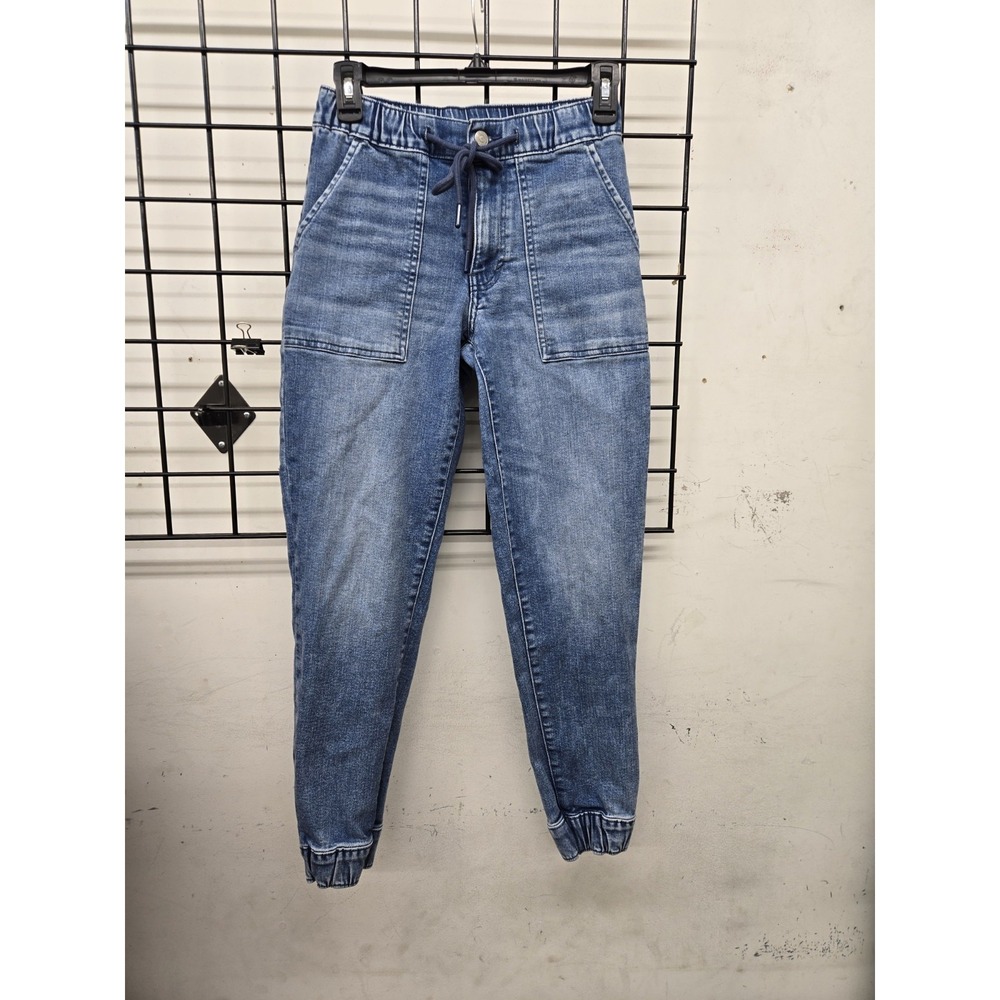 Pre-owned‎ Womens Lucky Brand Denim Jogger   With Drawstring Size 24
